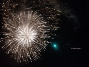 秋祭りの花火